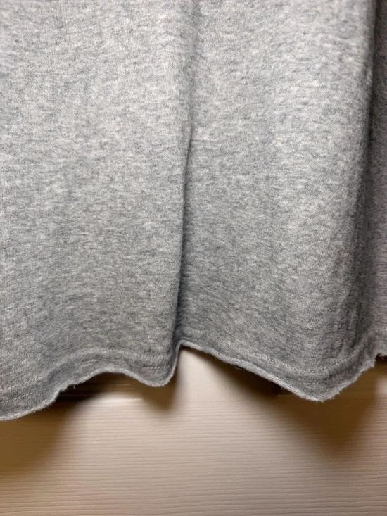 POL Lace Flower Patchwork Bohemian Top Gray Long Sleeve Medium Vintage Vibes - Picture 14 of 15